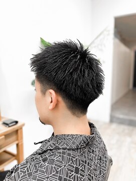 セイドット フクオカ(Say.FUKUOKA) 【メンズ★大名】メンズ黒髪スパイキーショート×刈り上げあり