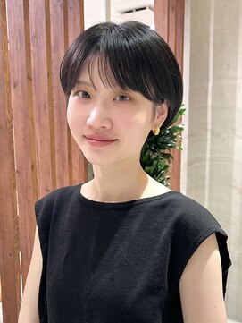 サン 白金台(SUN) シースルーバングの大人マッシュショート白金台目黒