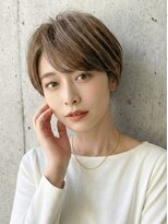 シオミエイチ タイムレス 垂水(shiomi H timeless)&nbsp;【大人のベリーショート】白髪ぼかしカラーで上品な立体感