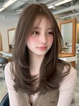 大人可愛い20代30代40代インナーカラー小顔ウルフレイヤーボブ