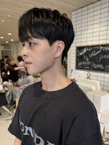 パーク(PAAQ)&nbsp;マッシュダウンパーマ韓国風メンズカットメンズパーマ