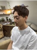 メンズ 7:3パート ×パープルブラウン 宇都宮/メンズ