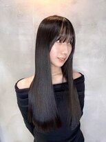 エフ(f)&nbsp;前髪ありストレート/小顔見え/ツヤ髪/髪質改善/足利