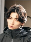 渋谷メンズパーマニュアンスパーマフェザーパーマセンターパート