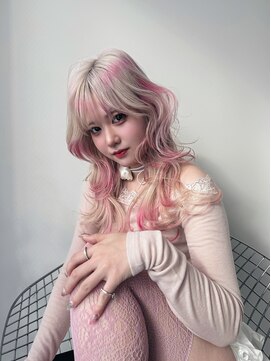 ギグスダブル 栄店(gigs double) デザインカラー ロングウルフ