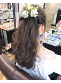 【ヘアセット】ゆる巻き波ウェーブのダウンスタイル