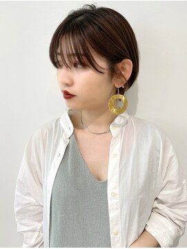キートス(Kiitos) 【大人可愛い】小顔ワンサイドショートボブ