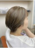 【BelleCoupes】杉山隆治 ショートヘアハイライトマットベージュ