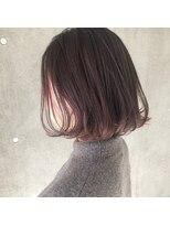 ソファ(sofa)&nbsp;切りっぱなしボブ×透明感ピンクアッシュ