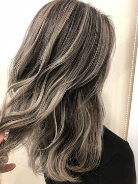 ウォンク(WONK.) [WONK.} アッシュベージュ バレイヤージュ