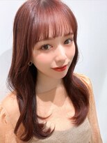 トローノ 栄(TRONO)&nbsp;【TRONO 伊藤】20代30代◎韓国風くびれヘア/オン眉バング/ピンク