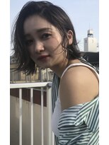 ロモヘアー(romo hair) アップバングミディ