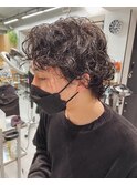マッシュウルフ ニュアンスパーマ