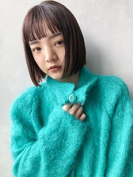 アイティー バイ アルバム 浦和店(IT by ALBUM) ぱつっとミニボブ_ショコラアッシュヘルシースタイル_29067