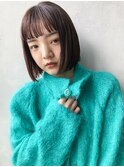 ぱつっとミニボブ_ショコラアッシュヘルシースタイル_29067