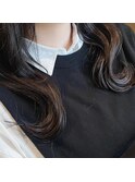 韓国風/暗めのナチュラルブラウン/巻き髪/ツヤ髪