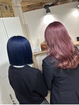 ラフ 難波店(LAFF)&nbsp;#黒髪#ボブルフ#ネビージュ#小顔#ワンレン