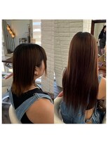 クラン ヘアーアンドスタジオ(CLAN hair & studio)&nbsp;ハイトーンエクステブリーチインナーミルクティーベージュ