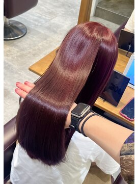 フェイス 港南台店(FACE。) ブリーチなしチェリーレッド【横浜】【港南台】