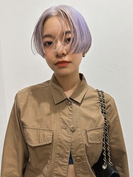 ルーム(Loom.) ケアブリーチ ハイトーンペールパープル クールショート