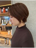 ショートボブ/明るめブラウン
