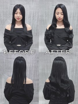 リップ 大阪本店(LIP) 【レミー100%最高級人毛/ロング】シールエクステ60枚