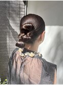 ツヤ感タイトヘア