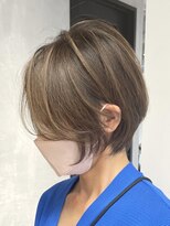 GBG 高崎&nbsp;くびれショートボブ40代50代グレイカラー白髪染め自髪ぼかし