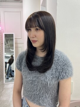 ガーランドウメダ(Garland umeda) 【ブリーチなし】オリーブグレージュ♪  Sayaka