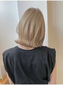 黒髪カタログココアベージュ小顔オリーブグレークラゲヘアー博多
