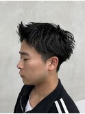 メンズスパイキーショートメンズパーマ