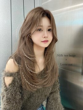 ロンドウル 熊本(Lond ulu) 韓国へア/ブリーチ/顔周りカット/ハイトーン/レイヤーカット/