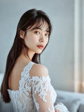 プラス ファースト ヘア(Plus 1st) ぱっつんロング×シースルーバング