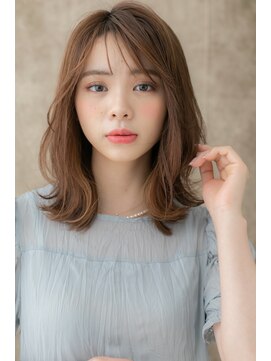 カバーヘア ブリス 戸田公園西口店(COVER HAIR bliss) ココアブラウン/くびれヘア/外ハネミディアムレイヤーカットe