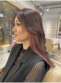透明感インナーカラー