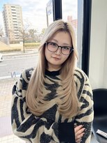 ジン(JIN)&nbsp;◎レイヤーカット◎韓国レイヤー◎ハイトーン◎久留米◎