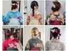 【卒業式電話予約限定】レンタル着物袴+着付け+ヘアセット ¥18000~