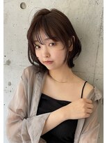エミュ 中央駅店(eMu)&nbsp;ウルフボブ×こっくりブラウン