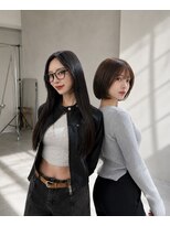 ミヨン なんば店(miyon) 【miyon】韓国レイヤーカット×暗髪カラー×髪質改善