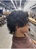 波巻きパーマ