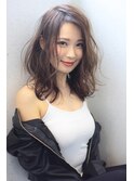 無造作なほつれウェービー♪大人かわいい甘辛ヌーディースタイル