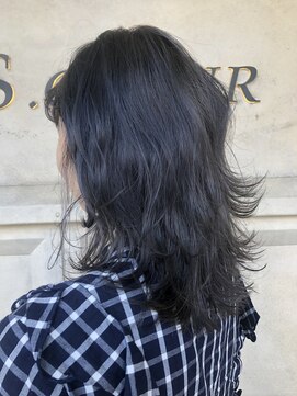 ヘアーエスクールフェイス(hair S. COEUR face) シルバーグレーカラー/透明感カラー