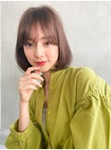 Ameri 透け感ニュアンスボブ　イルミナカラー　【新宿】