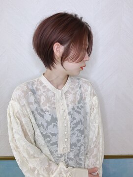 ロンド ストラーダ 心斎橋(Lond strada) ショート×ハイライト白髪ぼかし×シルキーベージュ[心斎橋]