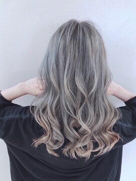 アナザヘアー なんば 高島屋前店(ANAZA hair) 大人かわいいこなれミディホワイトグレージュ♪