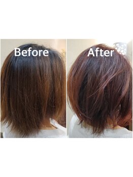 白髪染めも驚くほどきれいに染まる*一人ひとりのなりたいスタイル・お悩みに真摯に向き合います。[秦野]