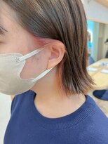 ロンドプランタン 恵比寿(Lond Printemps) ピンクオレンジインナーカラー透明感オリーブグレージュ【中居】