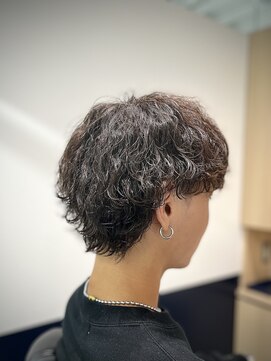 リバティシェアバーバー 銀座(LIBERTY SHARE BARBER) メンズミニウルフ/ミニウルフ波巻きパーマ