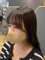 アルター(aL ter)&nbsp;前髮カット［黒髪/グレーベージュ/レイヤーロング/前髪パーマ］