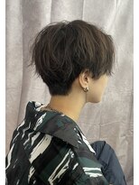 ハピネス 王寺店(Happiness) ハンサムショート 刈り上げ ウルフ アッシュカラー 王寺